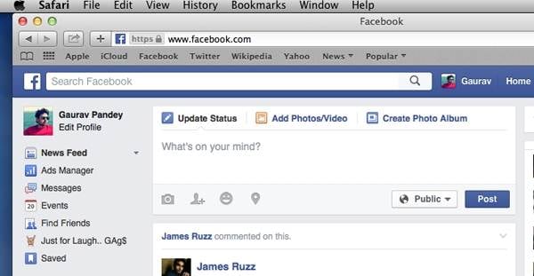 delete facebook message